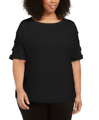 macy's clearance plus size blouses