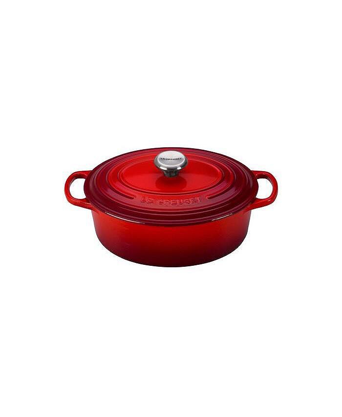 Le Creuset Oval Dutch Oven with Grill Pan Lid 4.75 Qt