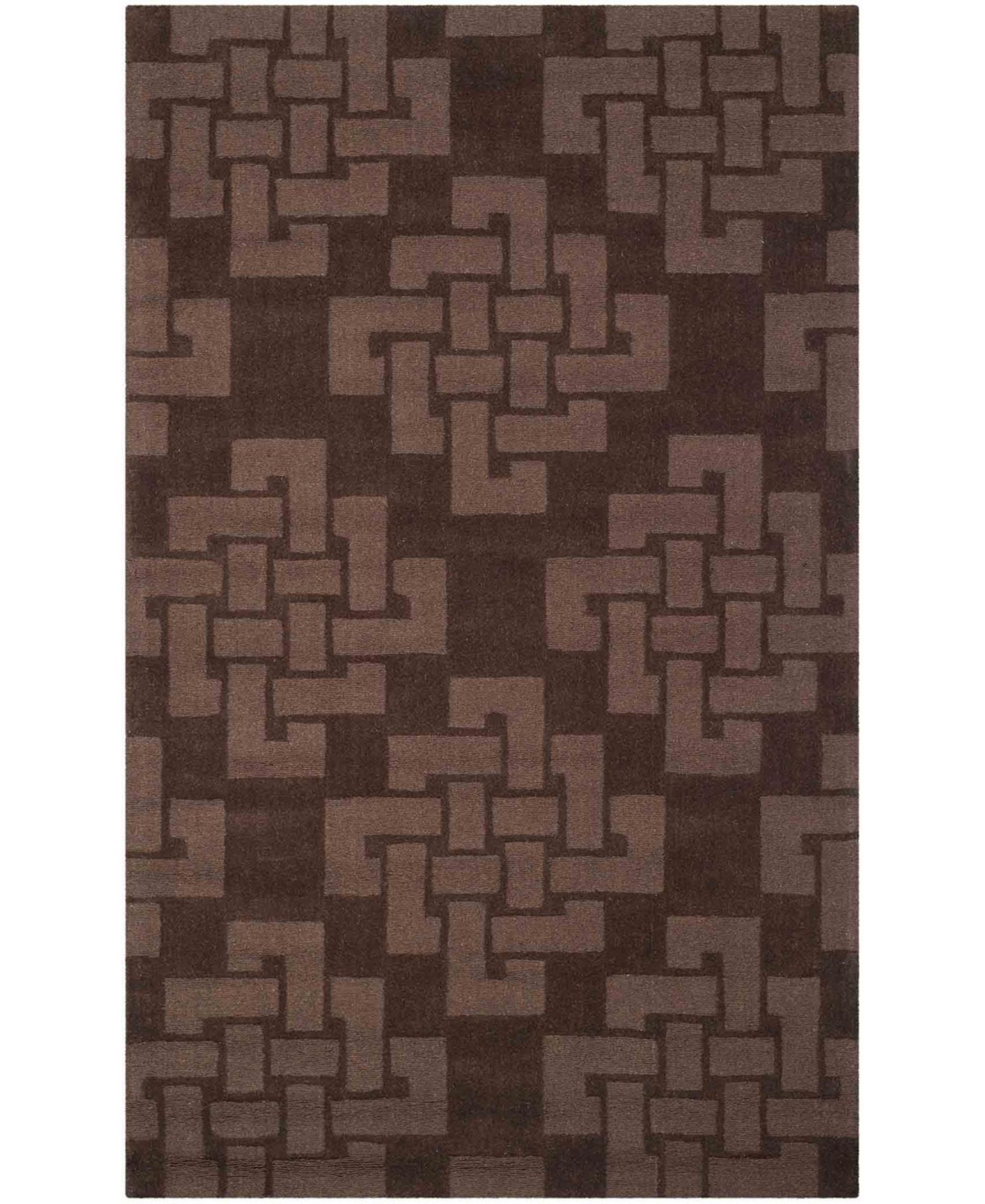 Martha Stewart Collection Knot MSR4950F Chocolate 8' x 10' Area Rug - Chocolate