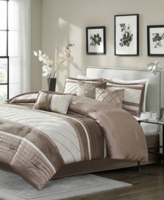 Blaire Faux-Silk 7-Pc. Comforter Set, California King
