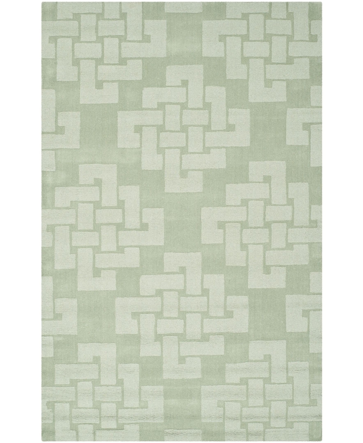 Martha Stewart Collection Knot MSR4950B Teal 5' x 8' Area Rug - Teal