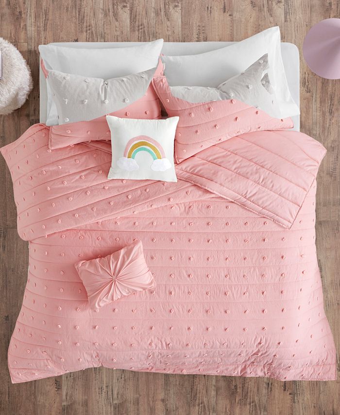 Urban Habitat Callie Full/Queen 5 Piece Cotton Jacquard Pom Pom