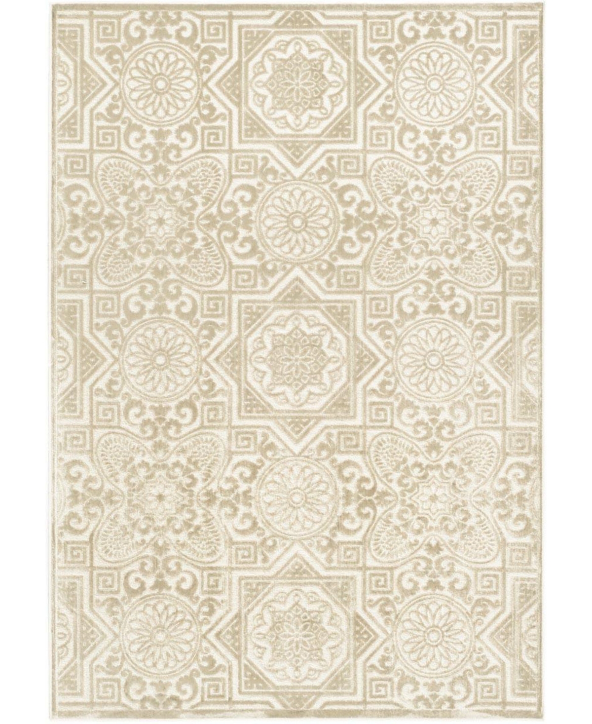 Martha Stewart Collection Wayfarer MSR4422A Creme 8' x 11'2in Area Rug - Creme