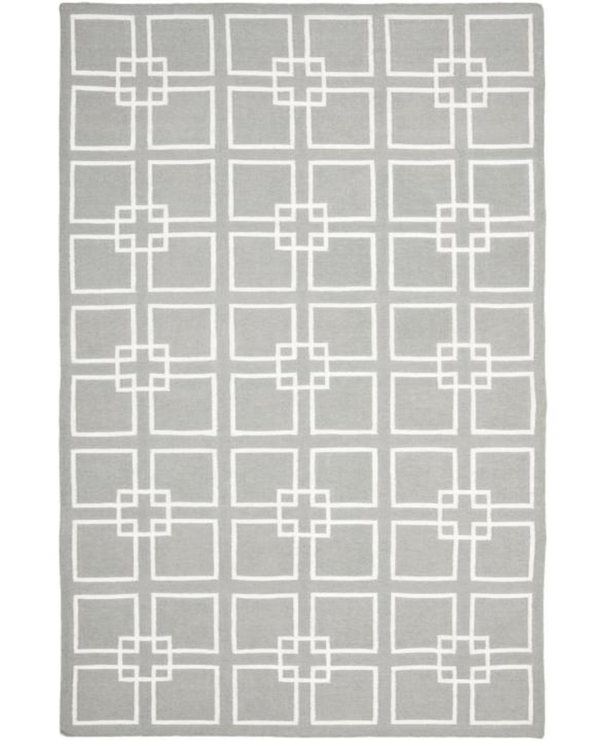 Martha Stewart Collection Square Dance MSR1151C Gray 5' x 8' Area Rug - Gray