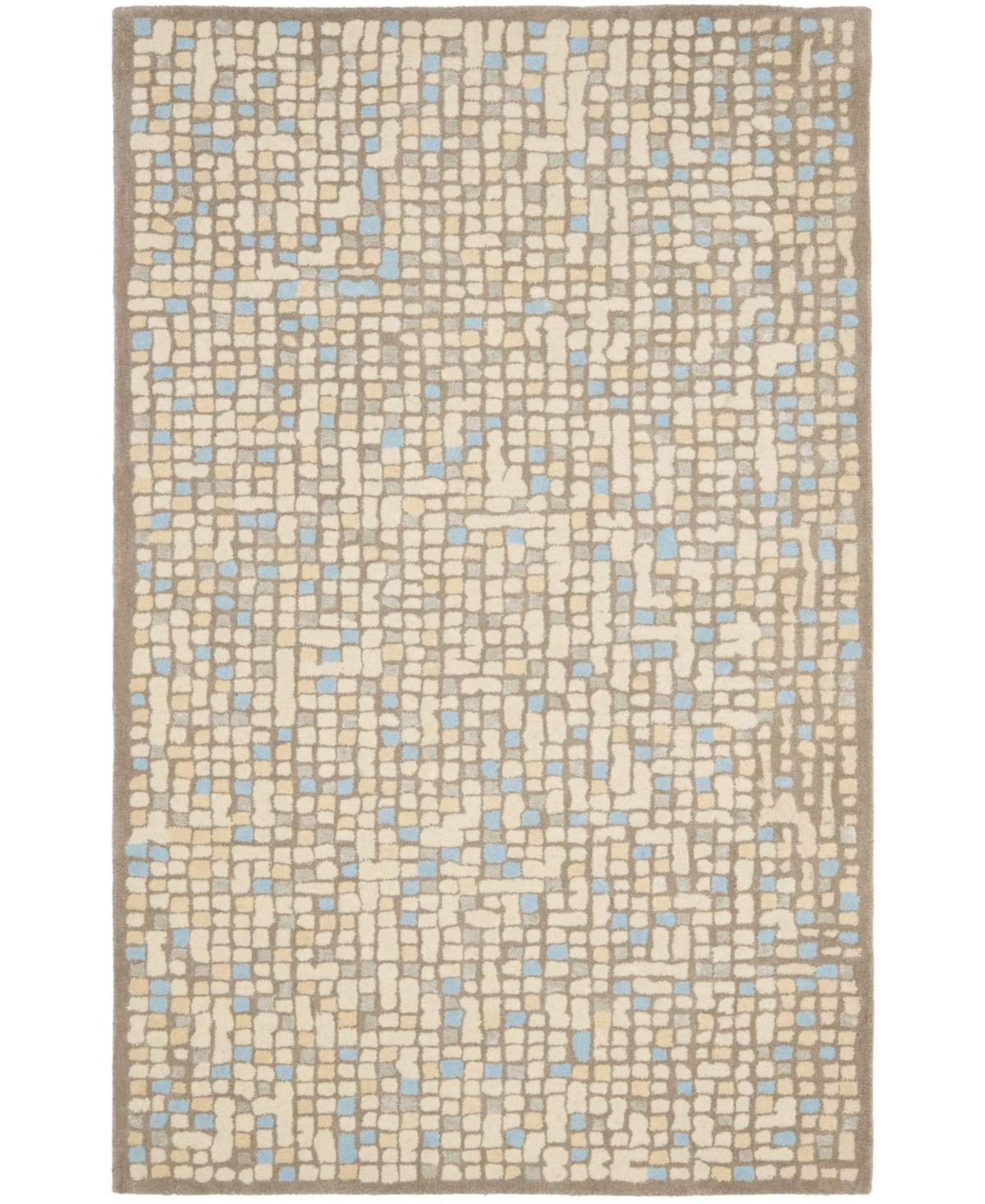 Martha Stewart Collection Mosaic MSR3623C Beige 9' x 12' Area Rug - Beige