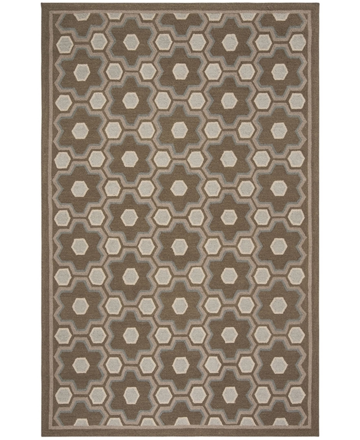 Martha Stewart Collection Puzzle MSR2327A Brown 7'9in x 9'9in Area Rug - Brown
