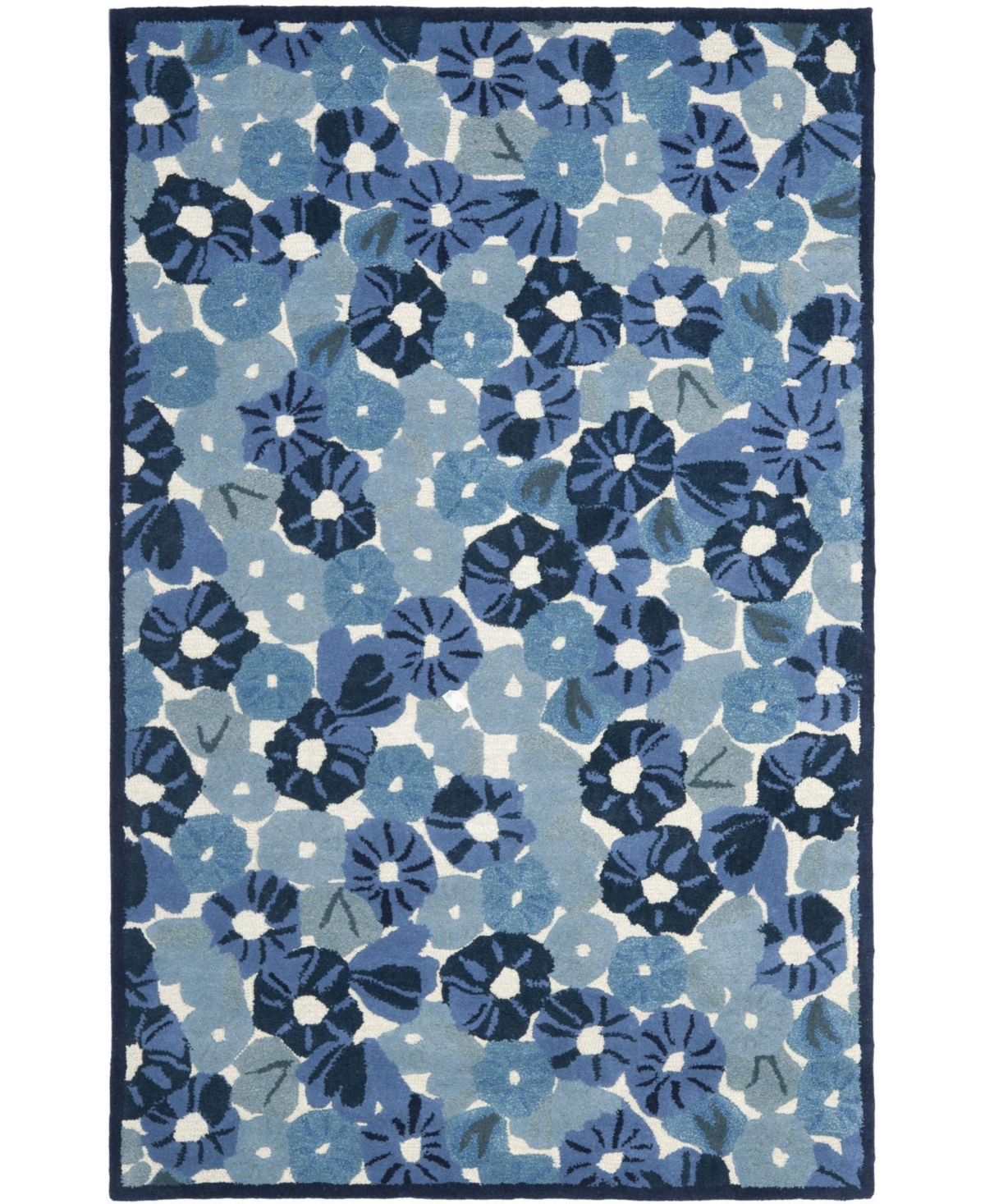 Martha Stewart Collection Poppy Field MSR3625A Azure 8' x 10' Area Rug - Azure