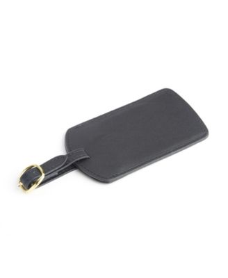 Luggage Tag with Gold Plated Hardware