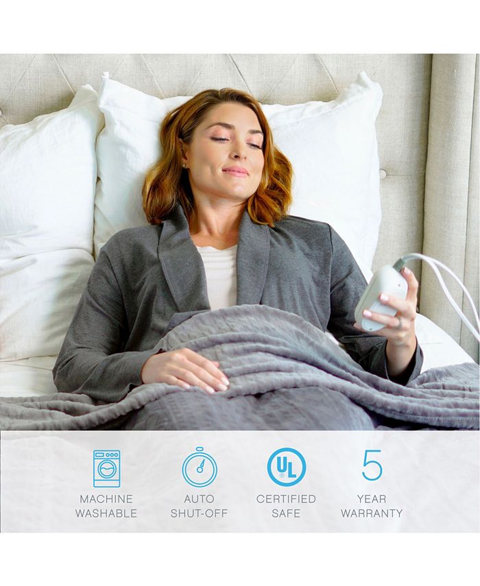 Pure Enrichment Purerelief Radiance Deluxe Electric Blanket Twin Macy's
