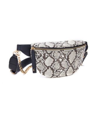 steve madden snakeskin fanny pack
