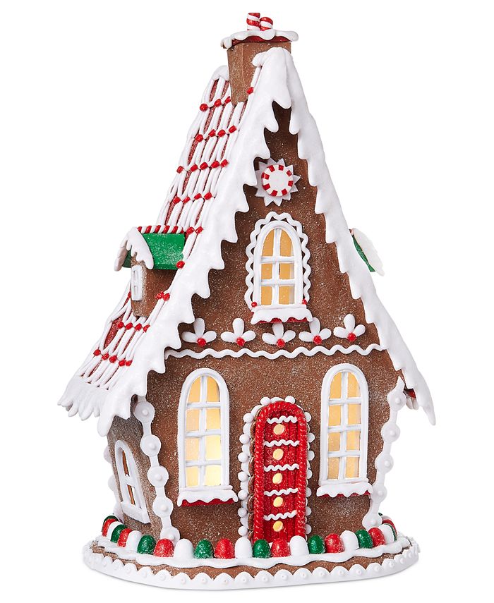 Holiday Lane Christmas Cheer, Gingerbread House with LED light, Created ...