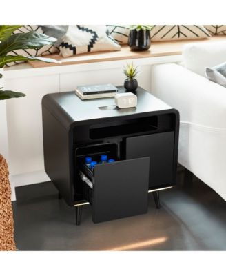 Smart Storage Side Table with Cooling Drawer