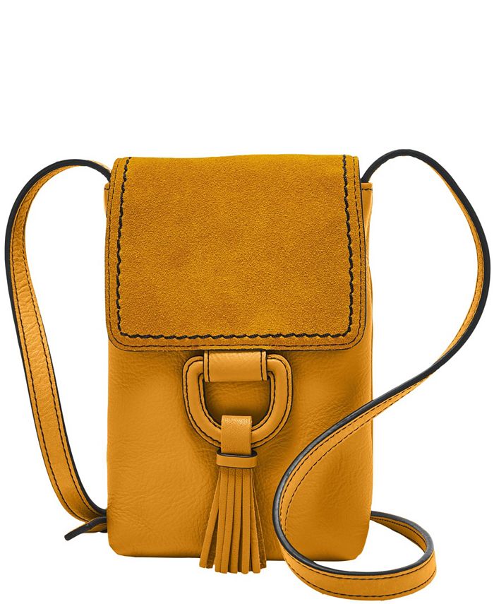 Fossil Women's Bobbie Phone Crossbody with Nubuck Flap Macy's