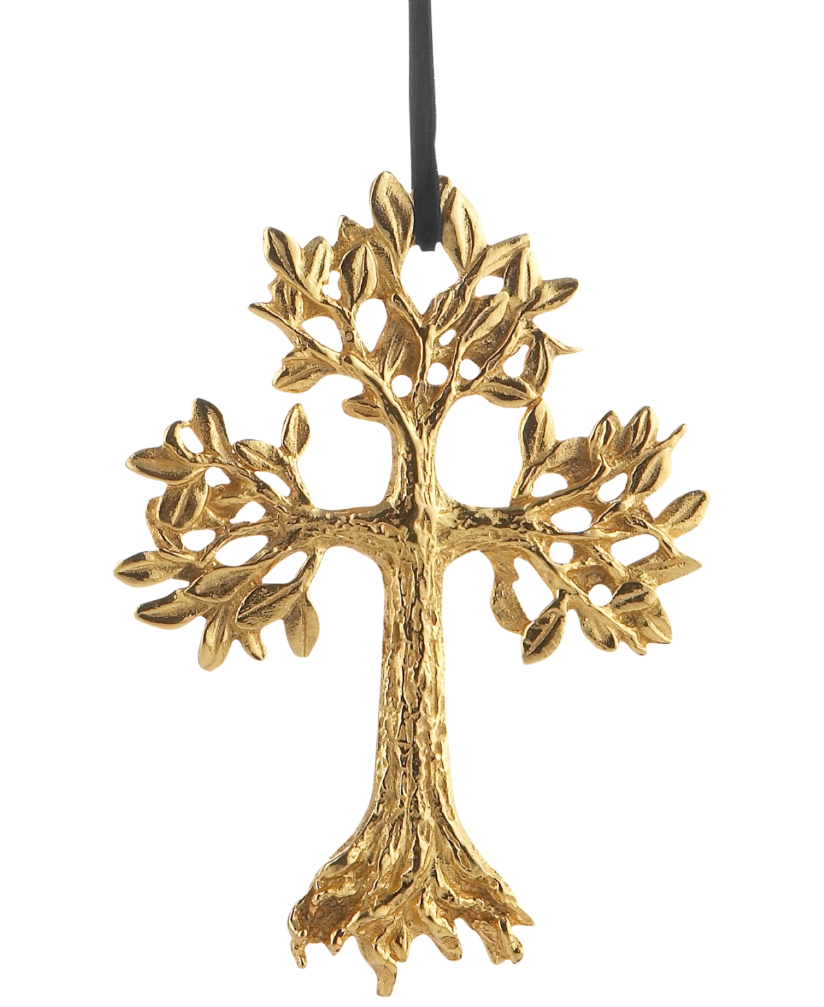 MICHAEL ARAM LEAFY CROSS ORNAMENT 