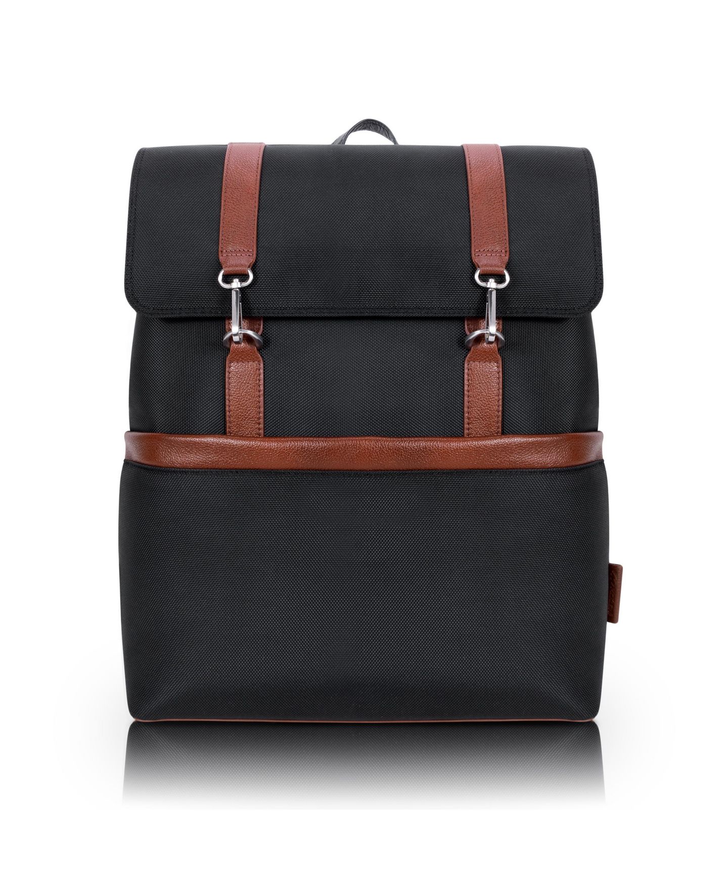 Рюкзак McKlein Element 17" Nylon Flap-Over Laptop Tablet, цвет: Чёрный — фото 10