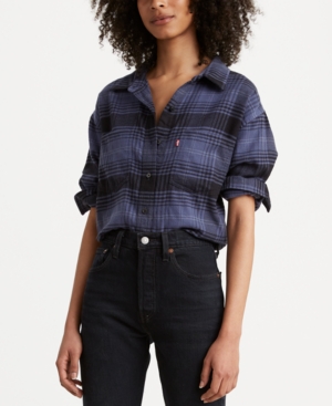 image of Levi-s Maple Cotton Plaid Utility Shirt