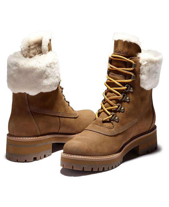 timberland women's courmayeur valley shearling wp boot