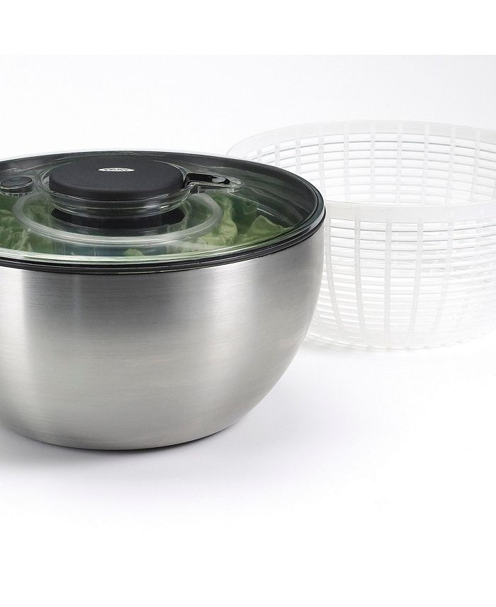 OXO Stainless Steel Salad Spinner Macy's