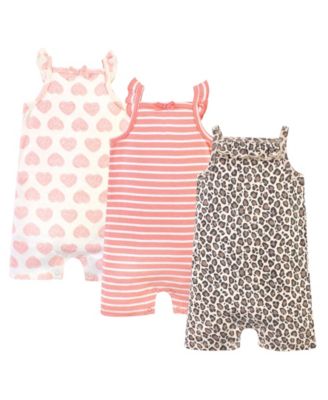 Baby Girls Natural Cotton Rompers