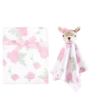 Hudson Baby Boys and Girls Blanket with Security Blanket