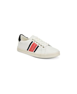calvin klein white tennis shoes