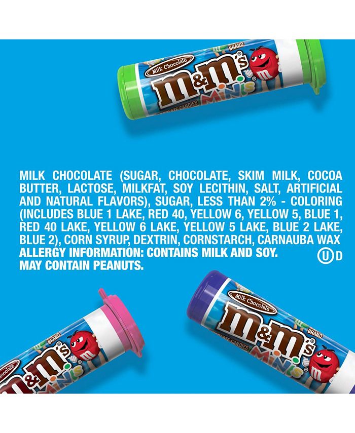 M&M's Milk Chocolate Mini Tubes, 24 Count - Macy's