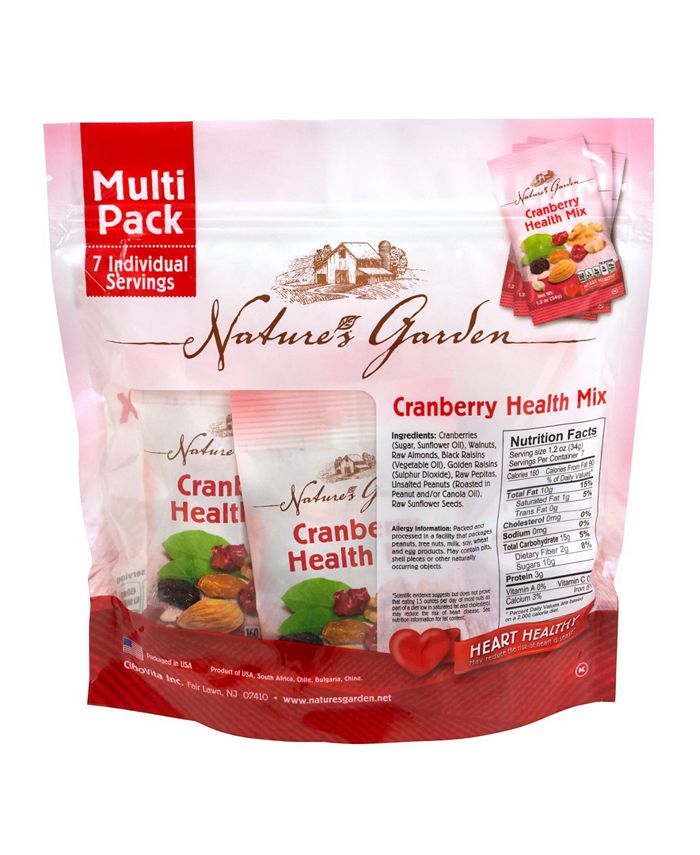 Nature's Garden Cranberry Health Mix, 1.2 oz, 7 Count, 6 Pack Macy's