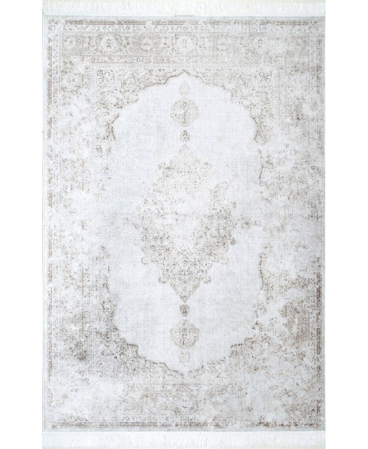 nuLoom Cantrell DCRS03A Ivory 7'6in x 9'6in Area Rug - Ivory