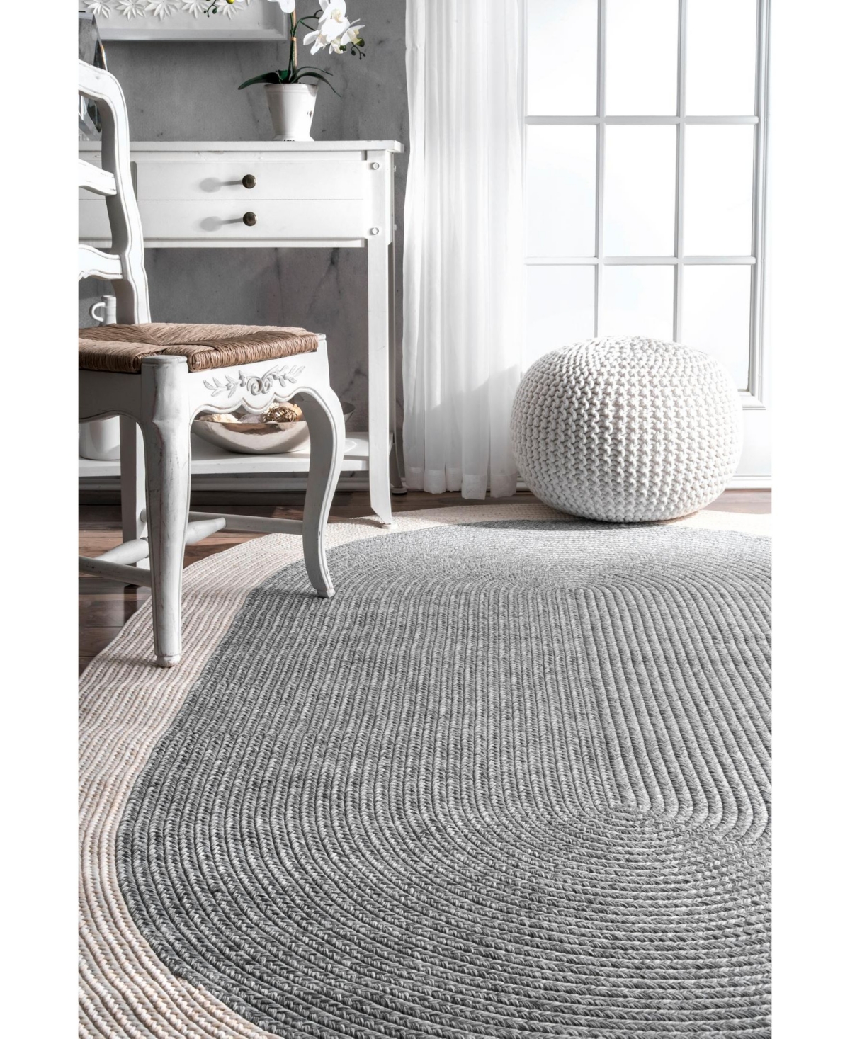 nuLoom Delaine HJFV03AOutdoor Area Rug - Gray