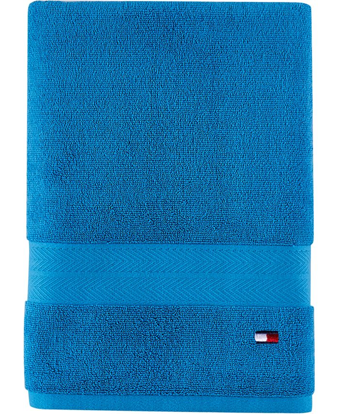 Tommy Hilfiger Modern American 30 x 54 Cotton Bath Towel - White