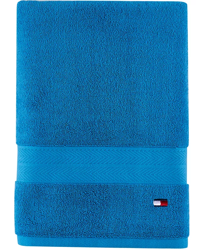 TOMMY HILFIGER Modern American Solid Cotton Bath Towel