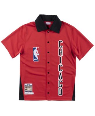 mitchell and ness bulls shooting shirt