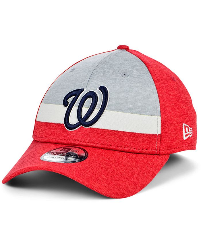 New Era Washington Nationals Youth Striped Shadow Tech 39THIRTY