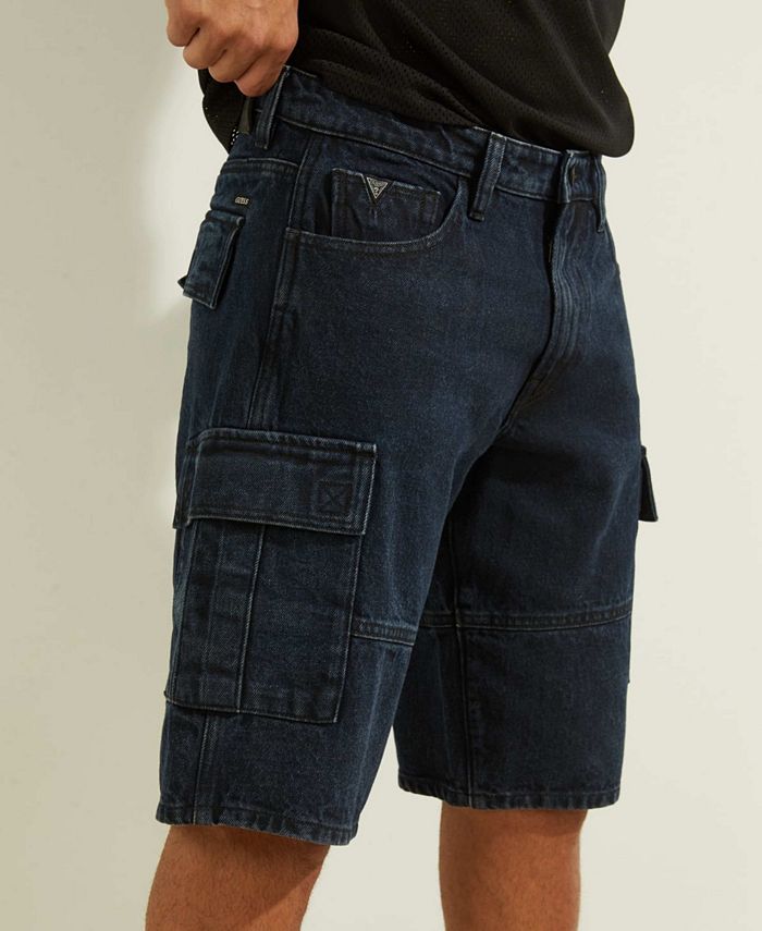 GUESS Men's Denim Cargo Shorts - Macy's