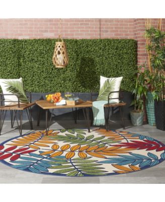 Aloha ALH18 Multi 7'10" Round Rug