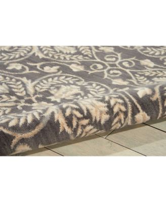 Riviera RI01 Charcoal 2'3" x 8' Runner Rug