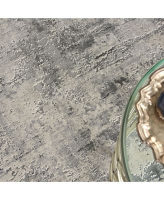 Rustic Textures RUS07 Gray and Beige 3'11" x 5'11" Area Rug