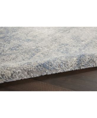Nourison Home Rustic Textures Rus09 Ivory Mist Rug In Gray
