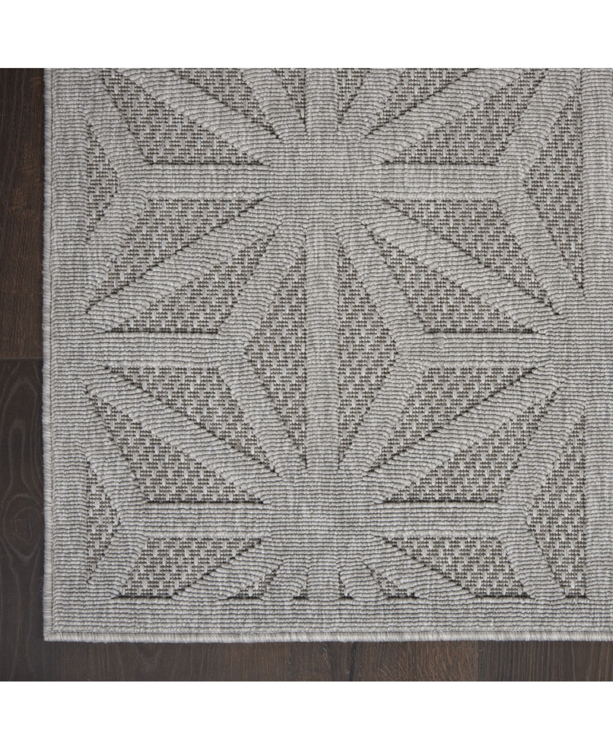 Nourison Home Cozumel CZM01Outdoor Area Rug - Silver