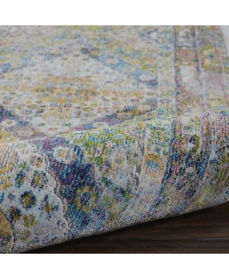 Nourison Home Ankara Global Anr07 Blue Green Rug In Multi