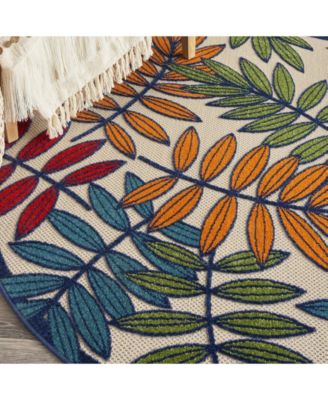 Aloha ALH18 Multi 4' Round Rug