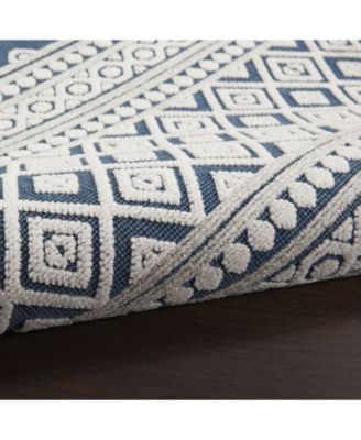 Key Largo KLG02 Blue 7'10" x 9'10" Outdoor Area Rug