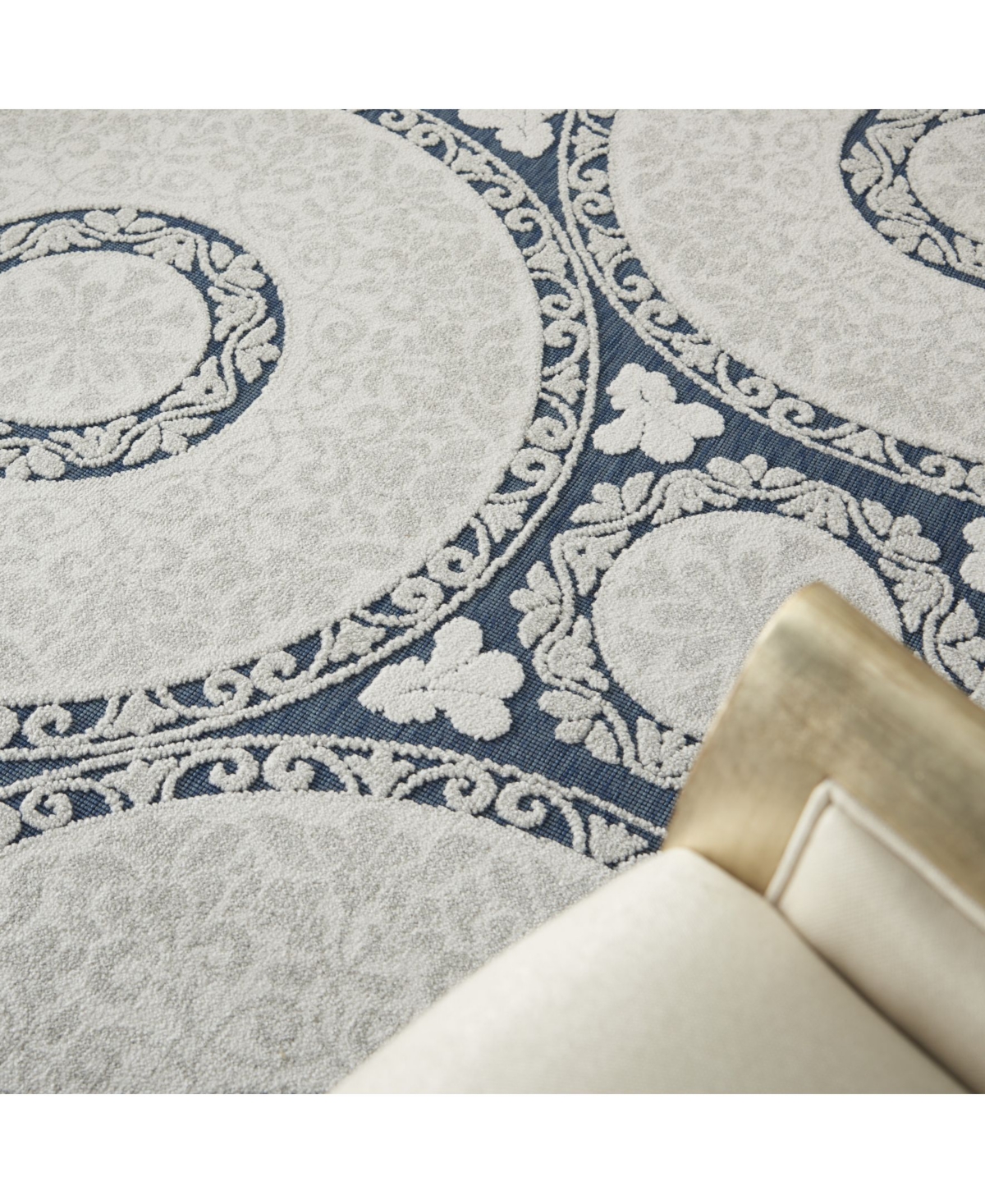 Nourison Home Key Largo KLG03Outdoor Area Rug - Blue