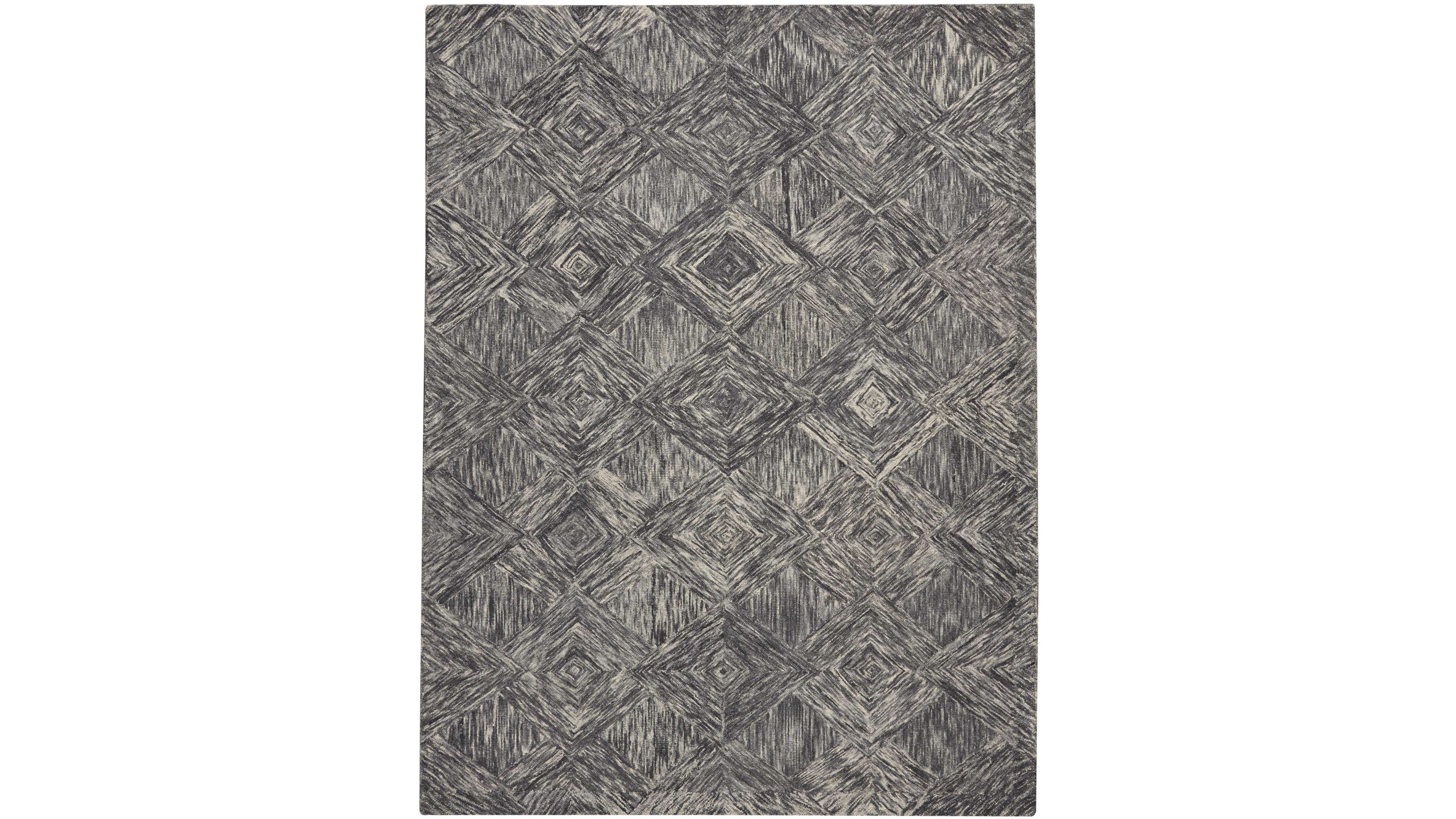 Nourison Home Interlock LNK01 Charcoal 8' x 10'6" Area Rug