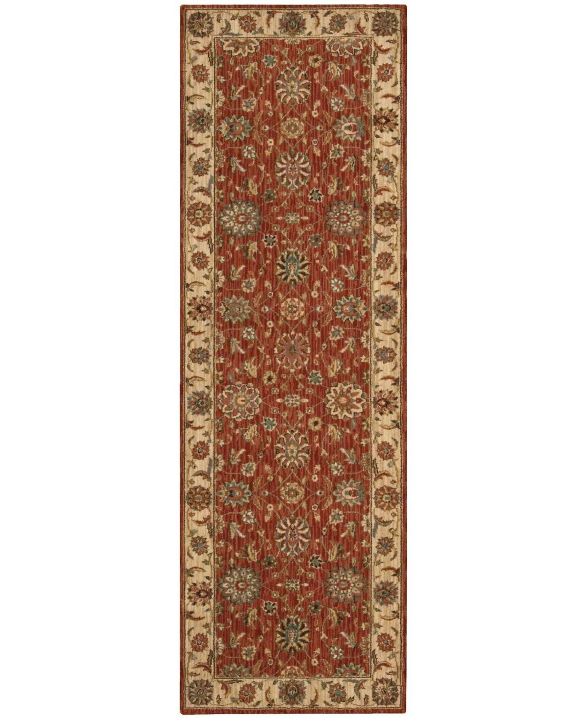 Nourison Home Living Treasures LI05 Rust 2'6in x 8' Runner Rug - Rust