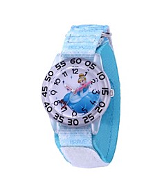 Disney Princess Cinderella Girls' Clear Plastic Watch 32mm