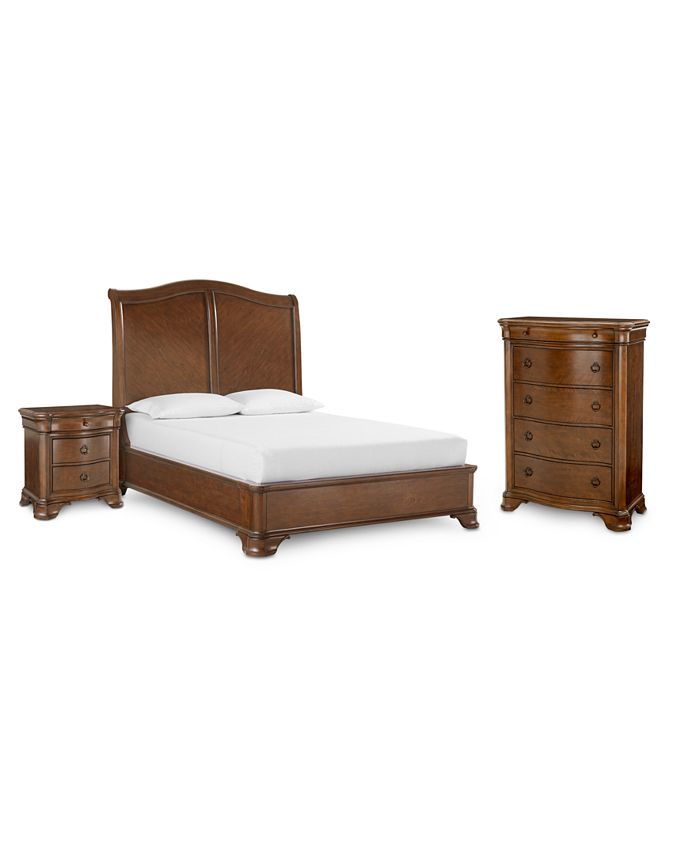 Furniture - Orle Bedroom , 3 PC set (King Bed, Night Stand, Chest)