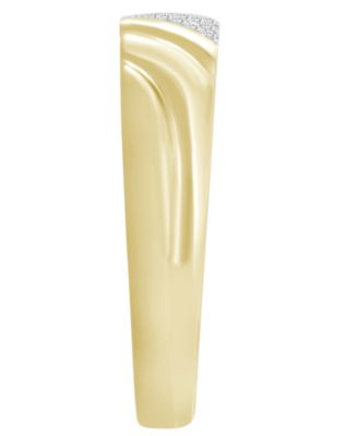 Men's Diamond Accent Band in 10K Yellow Gold