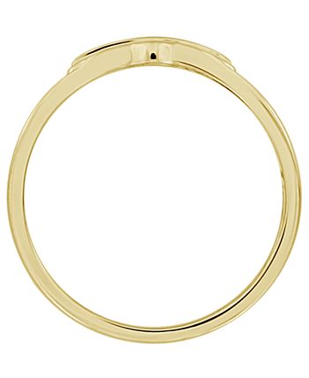 Macy's - Men's Diamond Accent Band in 10K Yellow Gold