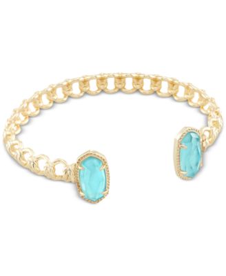 Kendra Scott - 14k Gold-Plated Crystal Link Cuff Bracelet
